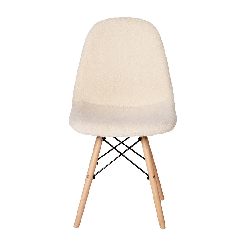 Set of 2 Lyon Faux Sherpa Accent Chair