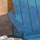 Riviera Adirondack Patio Chair With Vertical Lattice Back And Weather Resistant Frame