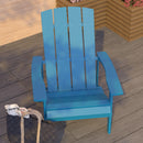 Riviera Adirondack Patio Chair With Vertical Lattice Back And Weather Resistant Frame