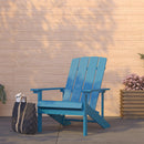 Riviera Adirondack Patio Chair With Vertical Lattice Back And Weather Resistant Frame