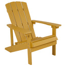 Riviera Adirondack Patio Chair With Vertical Lattice Back And Weather Resistant Frame