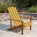Riviera Adirondack Patio Chair With Vertical Lattice Back And Weather Resistant Frame