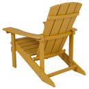 Riviera Adirondack Patio Chair With Vertical Lattice Back And Weather Resistant Frame
