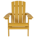 Riviera Adirondack Patio Chair With Vertical Lattice Back And Weather Resistant Frame