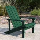 Riviera Adirondack Patio Chair With Vertical Lattice Back And Weather Resistant Frame