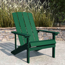 Riviera Adirondack Patio Chair With Vertical Lattice Back And Weather Resistant Frame