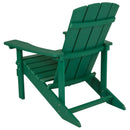 Riviera Adirondack Patio Chair With Vertical Lattice Back And Weather Resistant Frame