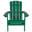 Riviera Adirondack Patio Chair With Vertical Lattice Back And Weather Resistant Frame