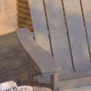 Riviera Adirondack Patio Chair With Vertical Lattice Back And Weather Resistant Frame