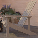 Riviera Adirondack Patio Chair With Vertical Lattice Back And Weather Resistant Frame