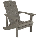 Riviera Adirondack Patio Chair With Vertical Lattice Back And Weather Resistant Frame