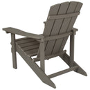 Riviera Adirondack Patio Chair With Vertical Lattice Back And Weather Resistant Frame