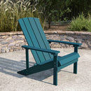 Riviera Adirondack Patio Chair With Vertical Lattice Back And Weather Resistant Frame