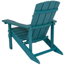 Riviera Adirondack Patio Chair With Vertical Lattice Back And Weather Resistant Frame