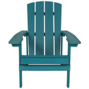 Riviera Adirondack Patio Chair With Vertical Lattice Back And Weather Resistant Frame