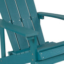 Riviera Adirondack Patio Chair With Vertical Lattice Back And Weather Resistant Frame