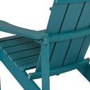 Riviera Adirondack Patio Chair With Vertical Lattice Back And Weather Resistant Frame