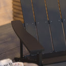 Riviera Adirondack Patio Chair With Vertical Lattice Back And Weather Resistant Frame