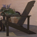 Riviera Adirondack Patio Chair With Vertical Lattice Back And Weather Resistant Frame