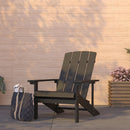 Riviera Adirondack Patio Chair With Vertical Lattice Back And Weather Resistant Frame