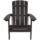 Riviera Adirondack Patio Chair With Vertical Lattice Back And Weather Resistant Frame