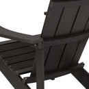 Riviera Adirondack Patio Chair With Vertical Lattice Back And Weather Resistant Frame