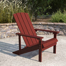 Riviera Adirondack Patio Chair With Vertical Lattice Back And Weather Resistant Frame
