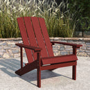 Riviera Adirondack Patio Chair With Vertical Lattice Back And Weather Resistant Frame
