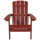 Riviera Adirondack Patio Chair With Vertical Lattice Back And Weather Resistant Frame