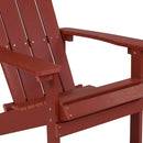 Riviera Adirondack Patio Chair With Vertical Lattice Back And Weather Resistant Frame