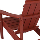 Riviera Adirondack Patio Chair With Vertical Lattice Back And Weather Resistant Frame