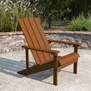 Riviera Adirondack Patio Chair With Vertical Lattice Back And Weather Resistant Frame