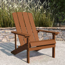 Riviera Adirondack Patio Chair With Vertical Lattice Back And Weather Resistant Frame