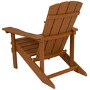 Riviera Adirondack Patio Chair With Vertical Lattice Back And Weather Resistant Frame