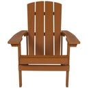 Riviera Adirondack Patio Chair With Vertical Lattice Back And Weather Resistant Frame