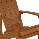 Riviera Adirondack Patio Chair With Vertical Lattice Back And Weather Resistant Frame