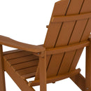 Riviera Adirondack Patio Chair With Vertical Lattice Back And Weather Resistant Frame