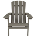 Set of 2 Riviera Adirondack Patio Chairs With Vertical Lattice Back And Weather Resistant Frame