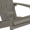 Set of 2 Riviera Adirondack Patio Chairs With Vertical Lattice Back And Weather Resistant Frame