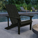 Set of 2 Riviera Adirondack Patio Chairs With Vertical Lattice Back And Weather Resistant Frame