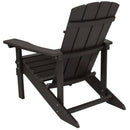 Set of 2 Riviera Adirondack Patio Chairs With Vertical Lattice Back And Weather Resistant Frame