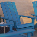 Set of 4 Riviera All-Weather Poly Resin Wood Adirondack Chairs