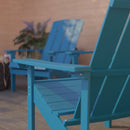 Set of 4 Riviera All-Weather Poly Resin Wood Adirondack Chairs