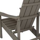 Set of 4 Riviera All-Weather Poly Resin Wood Adirondack Chairs