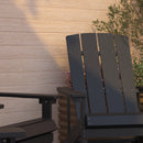 Set of 4 Riviera All-Weather Poly Resin Wood Adirondack Chairs