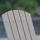 Riviera Poly Resin Folding Adirondack Lounge Chair - All-Weather Indoor/Outdoor Patio Chair