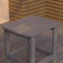 Riviera Poly Resin Indoor/Outdoor All-Weather Adirondack Side Table
