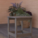 Piedmont Modern All-Weather Poly Resin Wood Adirondack Ottoman Foot Rest