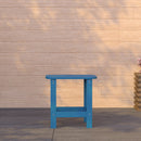 Riviera Poly Resin Indoor/Outdoor All-Weather Adirondack Side Table
