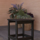 Riviera Poly Resin Indoor/Outdoor All-Weather Adirondack Side Table